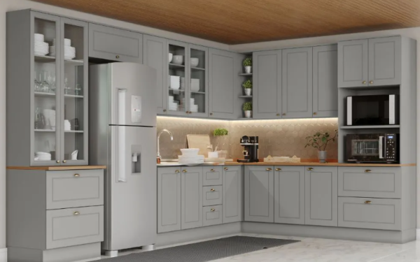 Como integrar um balcão de canto na sua cozinha americana?