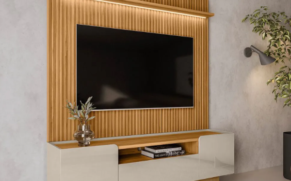 Sala pequena, móvel grande? Como escolher o rack com painel ideal sem apertar o espaço