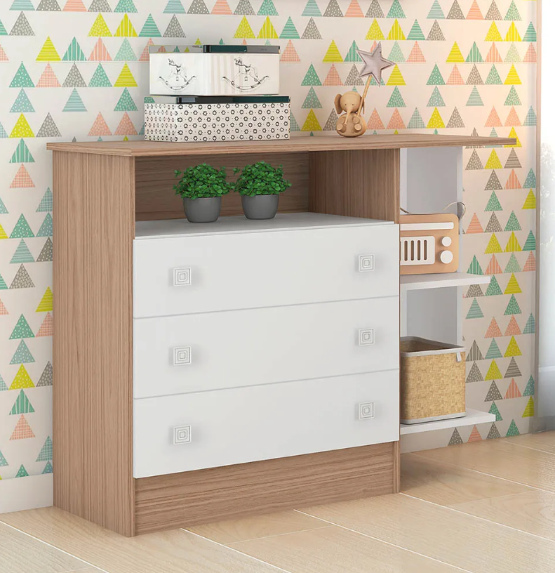 Cômoda infantil com 3 ou 5 gavetas: como organizar roupas e itens do bebê de forma prática?
